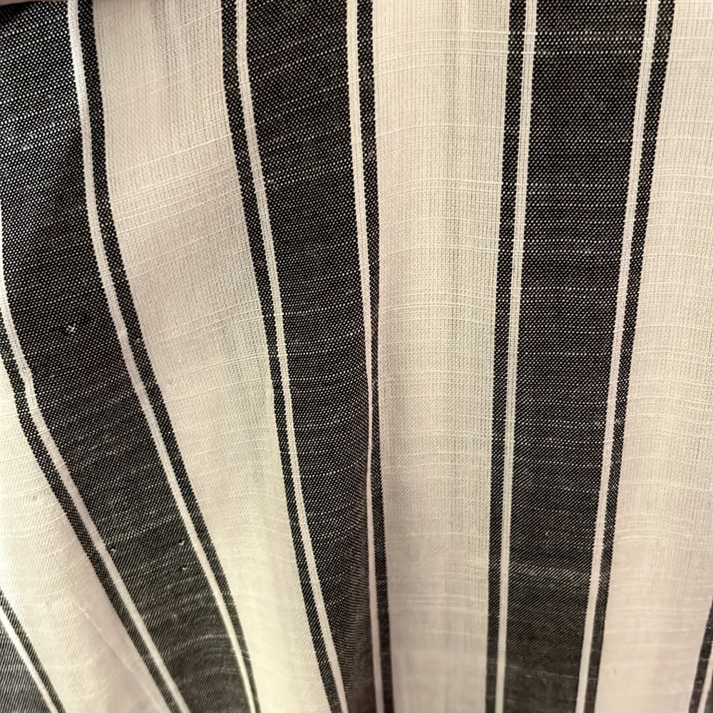 Ashley Stewart Black and White Striped Jumpsuit - Picture 5 of 6